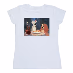 Disney - T-shirt LADY AND THE TRAMP - Femme (Blanc)