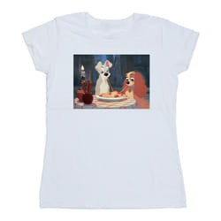 Disney - T-shirt LADY AND THE TRAMP - Femme (Blanc)