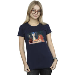 Disney - T-shirt LADY AND THE TRAMP - Femme (Bleu marine)