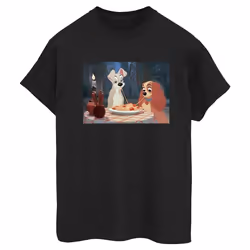 Disney - T-shirt LADY AND THE TRAMP - Femme (Noir)