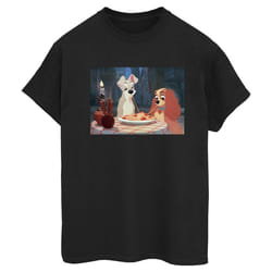 Disney - T-shirt LADY AND THE TRAMP - Femme (Noir)