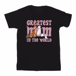 Disney - T-shirt THE ARISTOCATS GREATEST MUM - Homme (Noir)