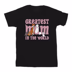 Disney - T-shirt THE ARISTOCATS GREATEST MUM - Homme (Noir)