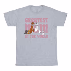 Disney - T-shirt THE ARISTOCATS GREATEST MUM - Homme (Gris chiné)