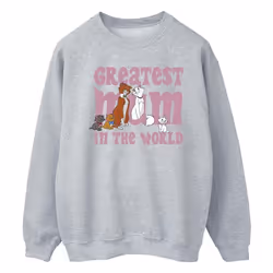 Disney - Sweat THE ARISTOCATS GREATEST MUM - Homme (Gris chiné)
