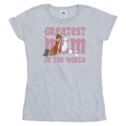 Disney - T-shirt THE ARISTOCATS GREATEST MUM - Femme (Gris chiné)
