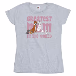 Disney - T-shirt THE ARISTOCATS GREATEST MUM - Femme (Gris chiné)