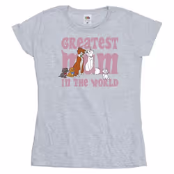 Disney - T-shirt THE ARISTOCATS GREATEST MUM - Femme (Gris chiné)