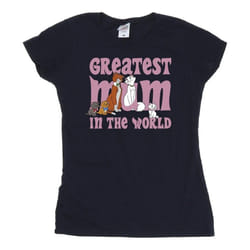 Disney - T-shirt THE ARISTOCATS GREATEST MUM - Femme (Bleu marine)