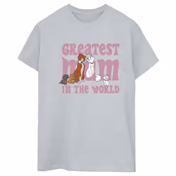 Disney - T-shirt THE ARISTOCATS GREATEST MUM - Femme (Gris chiné)