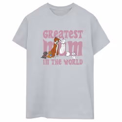 Disney - T-shirt THE ARISTOCATS GREATEST MUM - Femme (Gris chiné)