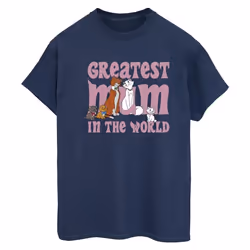 Disney - T-shirt THE ARISTOCATS GREATEST MUM - Femme (Bleu marine)