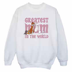 Disney - Sweat THE ARISTOCATS GREATEST MUM - Garçon (Blanc)