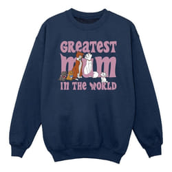 Disney - Sweat THE ARISTOCATS GREATEST MUM - Fille (Bleu marine)