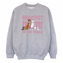Disney - Sweat THE ARISTOCATS GREATEST MUM - Fille (Gris chiné)