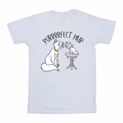 Disney - T-shirt THE ARISTOCATS PURRFECT PAIR - Homme (Blanc)