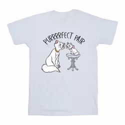 Disney - T-shirt THE ARISTOCATS PURRFECT PAIR - Homme (Blanc)