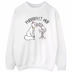 Disney - Sweat THE ARISTOCATS PURRFECT PAIR - Homme (Blanc)