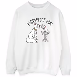 Disney - Sweat THE ARISTOCATS PURRFECT PAIR - Homme (Blanc)