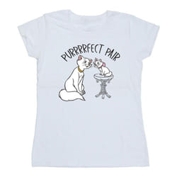 Disney - T-shirt THE ARISTOCATS PURRFECT PAIR - Femme (Blanc)