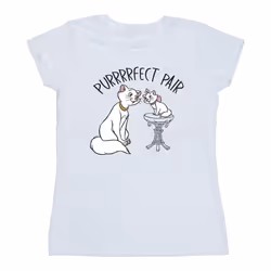 Disney - T-shirt THE ARISTOCATS PURRFECT PAIR - Femme (Blanc)