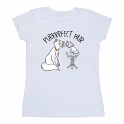 Disney - T-shirt THE ARISTOCATS PURRFECT PAIR - Femme (Blanc)