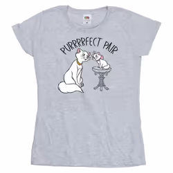 Disney - T-shirt THE ARISTOCATS PURRFECT PAIR - Femme (Gris chiné)