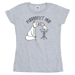 Disney - T-shirt THE ARISTOCATS PURRFECT PAIR - Femme (Gris chiné)