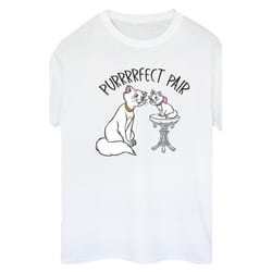 Disney - T-shirt THE ARISTOCATS PURRFECT PAIR - Femme (Blanc)