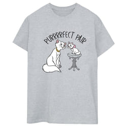 Disney - T-shirt THE ARISTOCATS PURRFECT PAIR - Femme (Gris chiné)