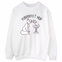 Disney - Sweat THE ARISTOCATS PURRFECT PAIR - Femme (Blanc)