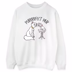 Disney - Sweat THE ARISTOCATS PURRFECT PAIR - Femme (Blanc)