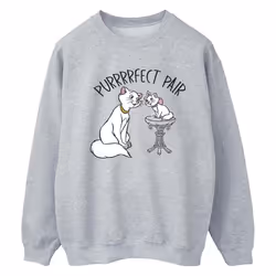 Disney - Sweat THE ARISTOCATS PURRFECT PAIR - Femme (Gris chiné)