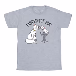 Disney - T-shirt THE ARISTOCATS PURRFECT PAIR - Garçon (Gris chiné)