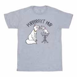 Disney - T-shirt THE ARISTOCATS PURRFECT PAIR - Garçon (Gris chiné)
