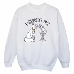 Disney - Sweat THE ARISTOCATS PURRFECT PAIR - Garçon (Blanc)