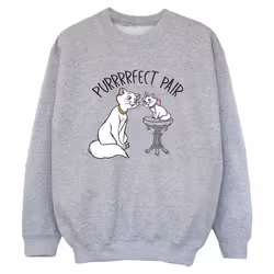 Disney - Sweat THE ARISTOCATS PURRFECT PAIR - Garçon (Gris chiné)