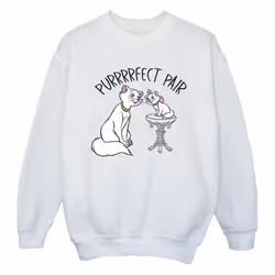 Disney - Sweat THE ARISTOCATS PURRFECT PAIR - Fille (Blanc)