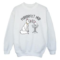 Disney - Sweat THE ARISTOCATS PURRFECT PAIR - Fille (Blanc)