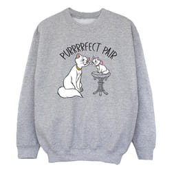 Disney - Sweat THE ARISTOCATS PURRFECT PAIR - Fille (Gris chiné)
