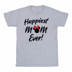Disney - T-shirt HAPPIEST MOM EVER - Homme (Gris chiné)