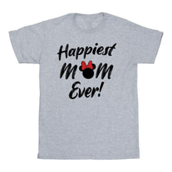Disney - T-shirt HAPPIEST MOM EVER - Homme (Gris chiné)