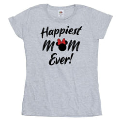 Disney - T-shirt HAPPIEST MOM EVER - Femme (Gris chiné)