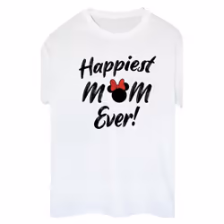 Disney - T-shirt HAPPIEST MOM EVER - Femme (Blanc)