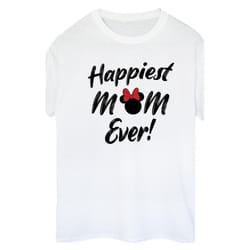 Disney - T-shirt HAPPIEST MOM EVER - Femme (Blanc)