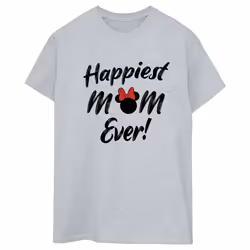 Disney - T-shirt HAPPIEST MOM EVER - Femme (Gris chiné)
