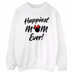 Disney - Sweat HAPPIEST MOM EVER - Femme (Blanc)