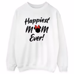 Disney - Sweat HAPPIEST MOM EVER - Femme (Blanc)