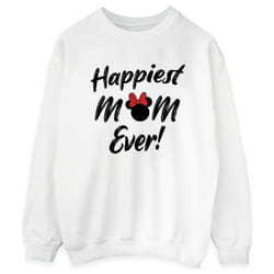 Disney - Sweat HAPPIEST MOM EVER - Femme (Blanc)