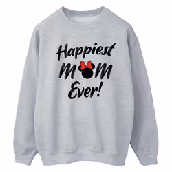 Disney - Sweat HAPPIEST MOM EVER - Femme (Gris chiné)